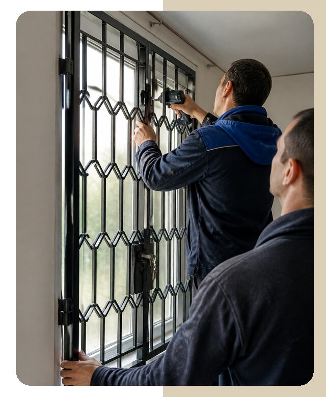 Установка распашных решеток в Краснокаменске цена от 6644 р. | ДвериЛегко-Ксн