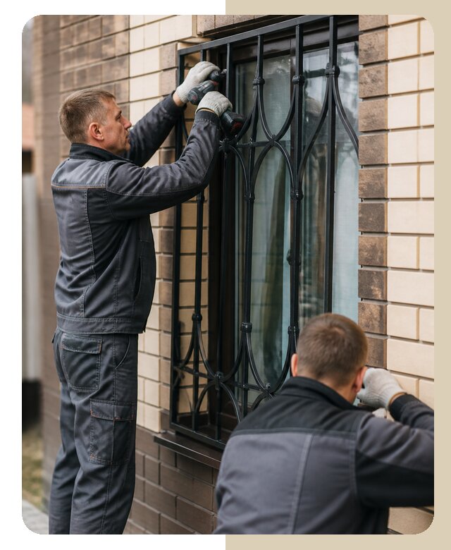 Установка решеток в дом в Краснокаменске по цене от 3577 р. | ДвериЛегко-Ксн